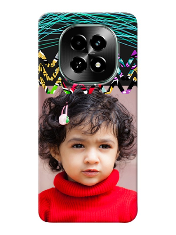 Custom Realme C63 5G Custom Hard Phone Case - Neon Abstract Design