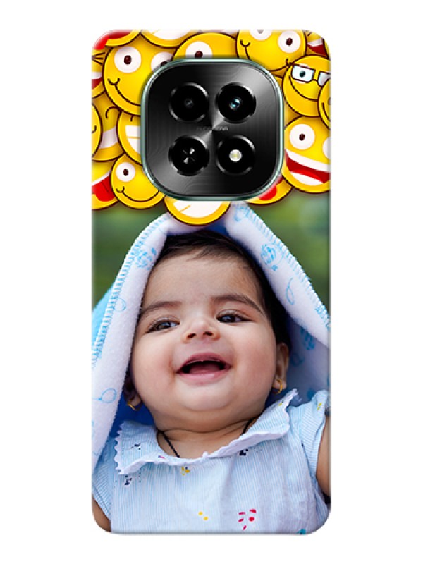 Custom Realme C63 5G Custom Hard Phone Case - With Smiley Emoji Design