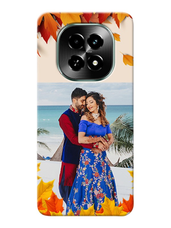 Custom Realme C63 5G Custom Hard Phone Case - Autumn Maple Leaves Design