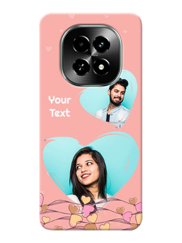 Custom Realme C63 5G Custom Hard Phone Case - Love Doodle Design