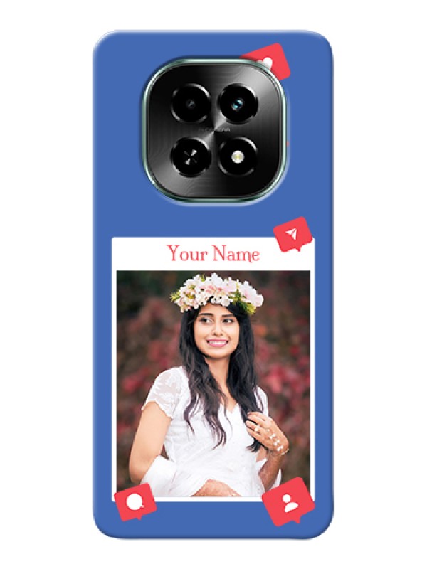 Custom Realme C63 5G Custom Hard Phone Case - Like Share And Comment Design