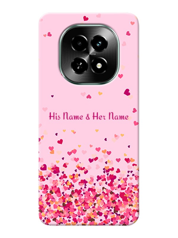 Custom Realme C63 5G Custom Hard Phone Case - Floating Hearts Design