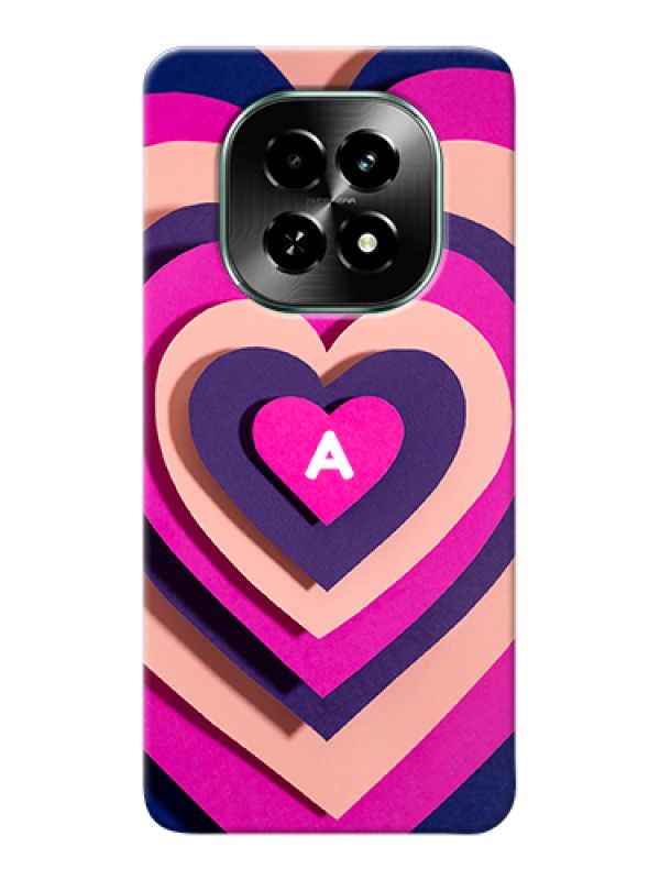 Custom Realme C63 5G Custom Hard Phone Case - Cute Heart Pattern Design