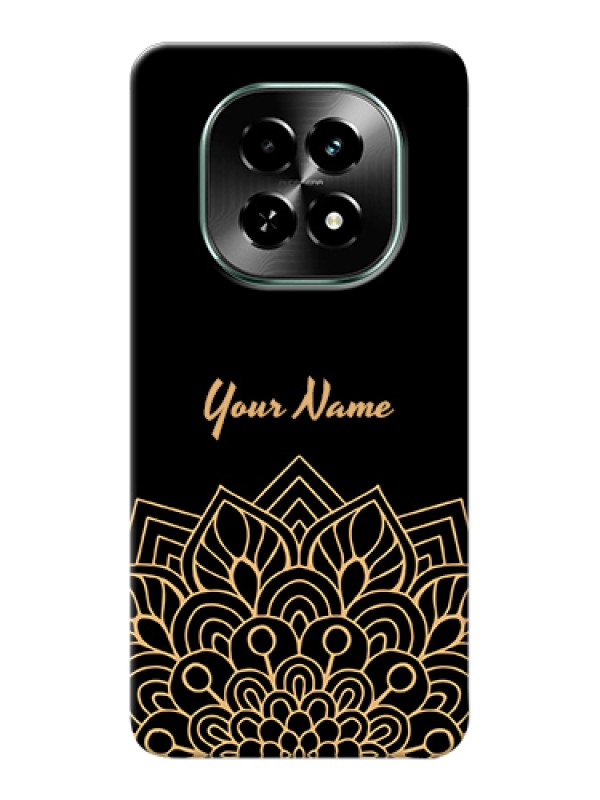 Custom Realme C63 5G Custom Hard Phone Case - Golden Mandala Design