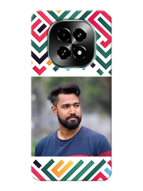 Custom Realme C63 5G Custom Hard Phone Case - Colorful Maze Pattern Design