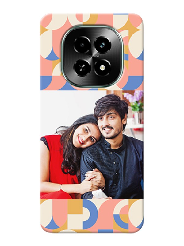 Custom Realme C63 5G Custom Hard Phone Case - Semi - Circle Maze Pattern Design