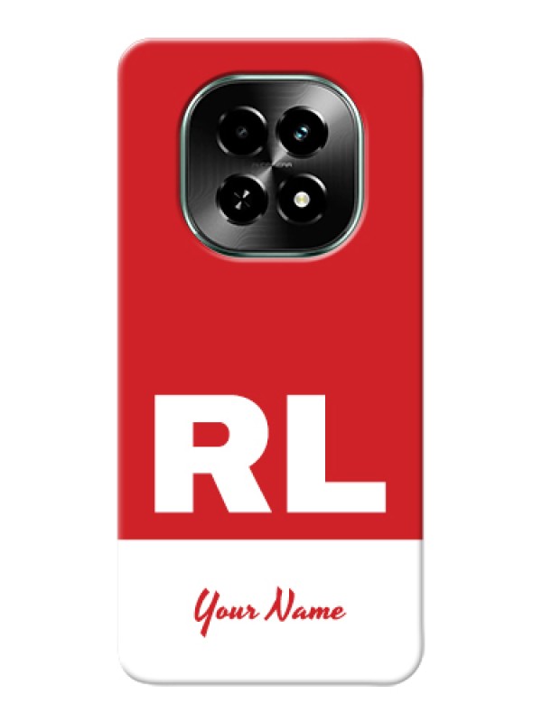 Custom Realme C63 5G Custom Hard Phone Case - Dual Tone Custom Text Design