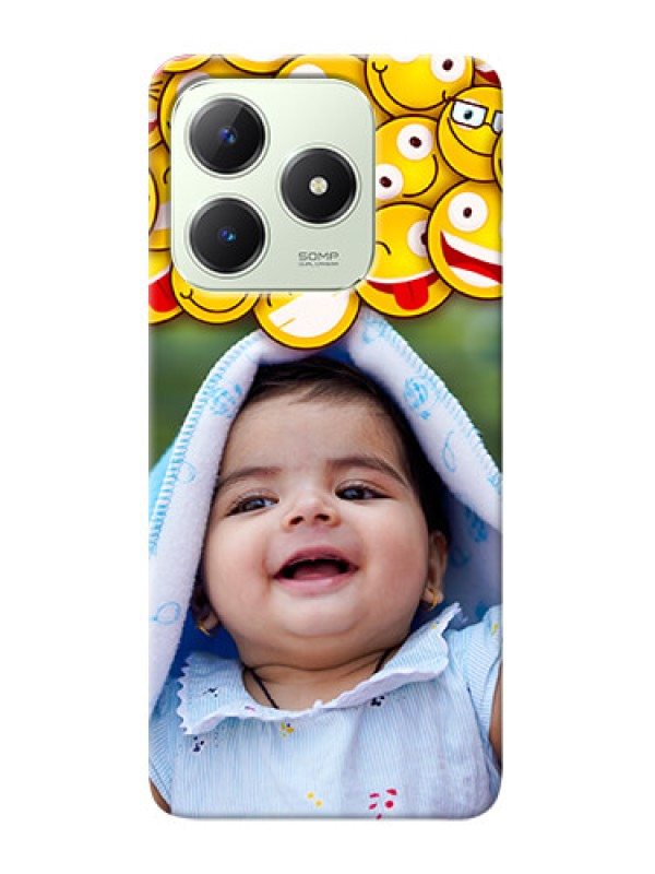 Custom Realme C63 Custom Phone Cases with Smiley Emoji Design