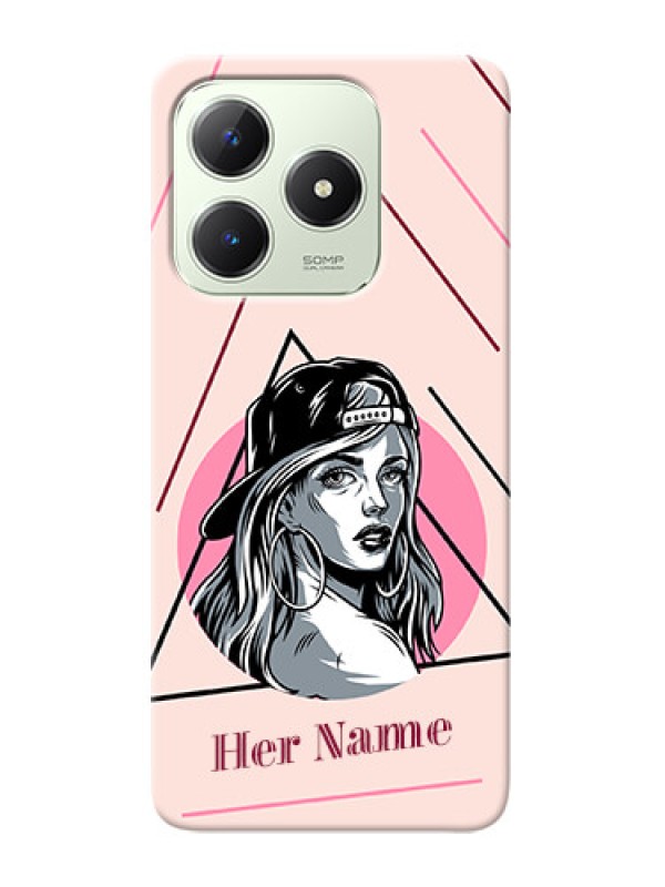 Custom Realme C63 Personalized Phone Case with Rockstar Girl Design