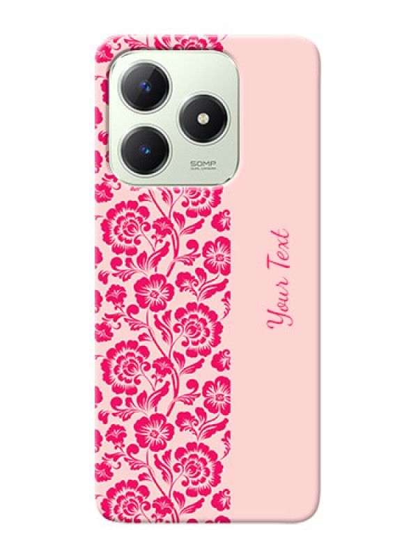 Custom Realme C63 Custom Phone Case with Attractive Floral Pattern Design