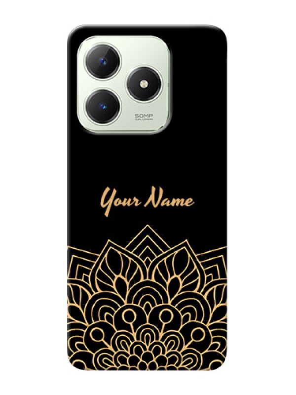 Custom Realme C63 Custom Phone Case with Golden mandala Design