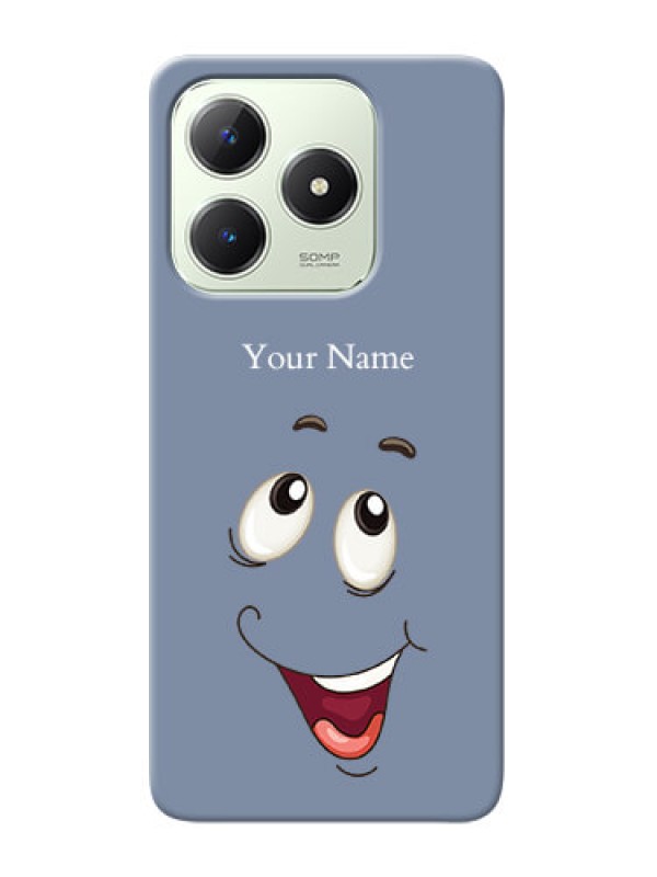 Custom Realme C63 Photo Printing on Case with Laughing Cartoon Face Design