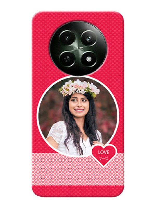 Custom Realme C65 5G Mobile Covers Online: Pink Pattern Design