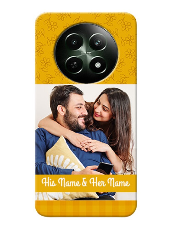 Custom Realme C65 5G mobile phone covers: Yellow Floral Design