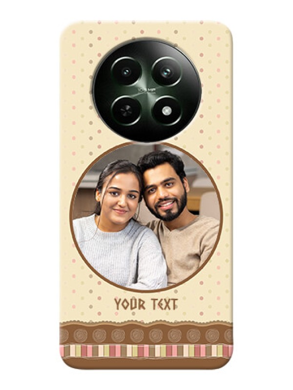 Custom Realme C65 5G Mobile Cases: Brown Dotted Mobile Case Design