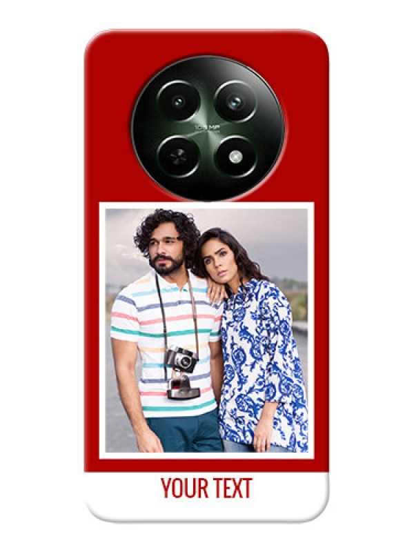 Custom Realme C65 5G mobile phone covers: Simple Red Color Design