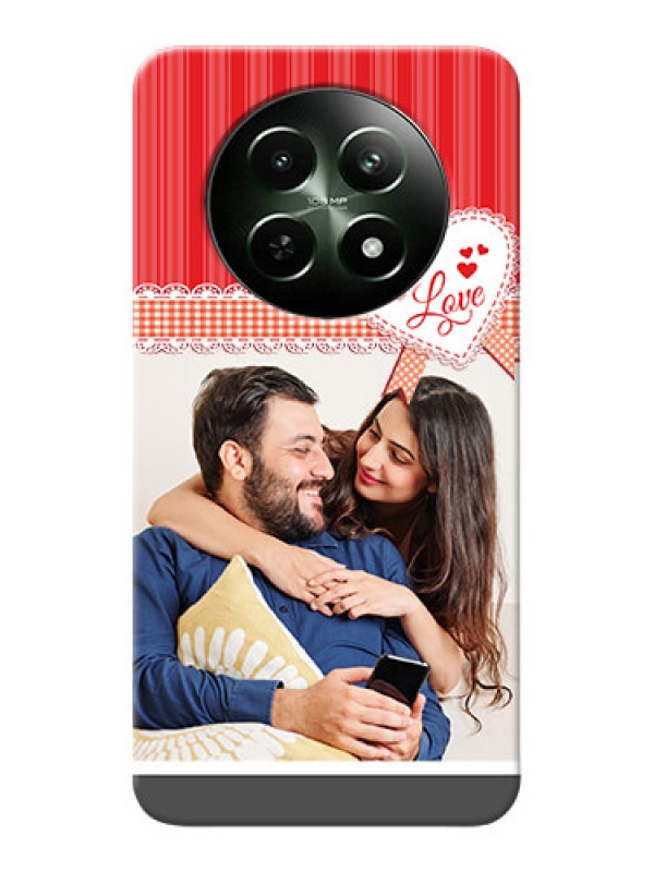 Custom Realme C65 5G phone cases online: Red Love Pattern Design
