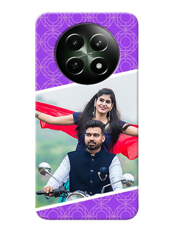 Custom Realme C65 5G mobile back covers online: violet Pattern Design