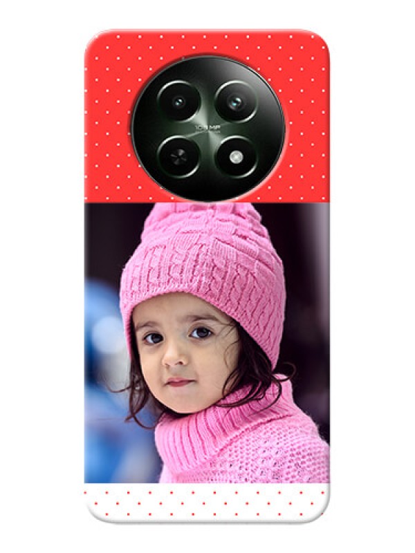 Custom Realme C65 5G personalised phone covers: Red Pattern Design