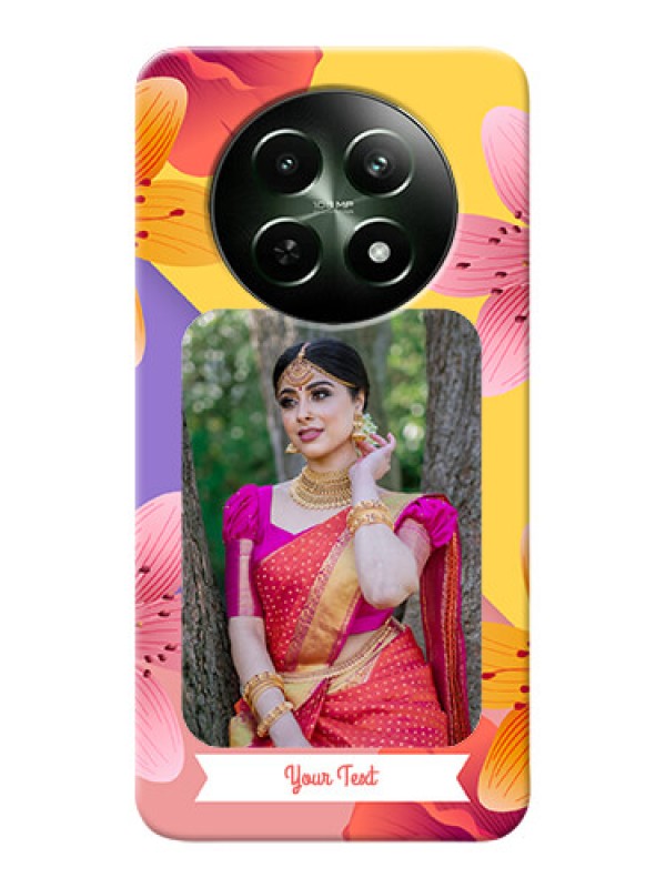 Custom Realme C65 5G Mobile Covers: 3 Image With Vintage Floral Design