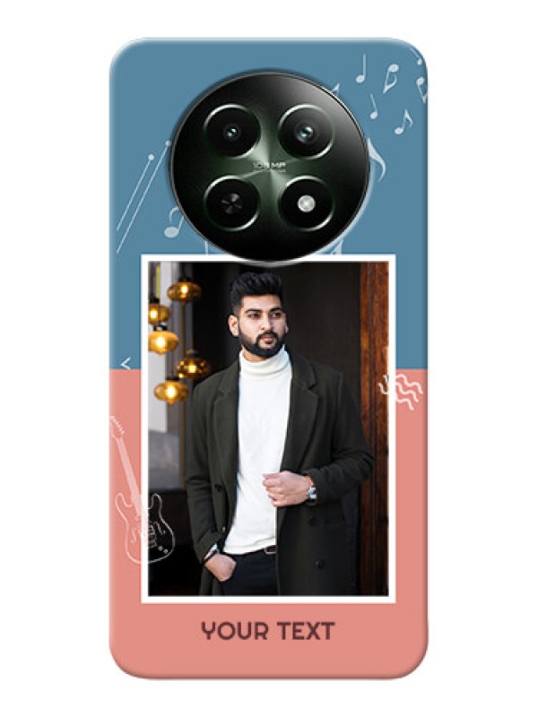 Custom Realme C65 5G Phone Back Covers with Color Musical Note Design