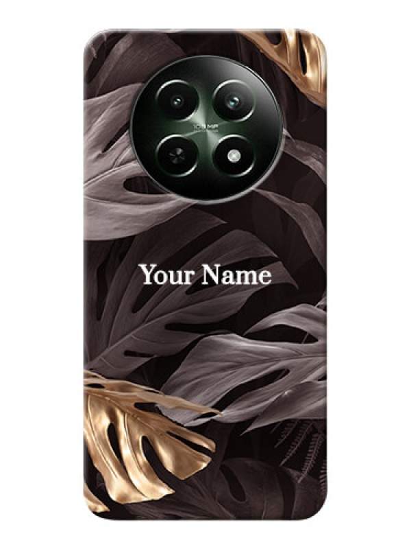 Custom Realme C65 5G Personalised Phone Case with Wild Leaves digital paint Design