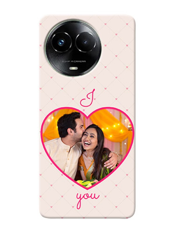 Custom Realme C67 5G Personalized Mobile Covers: Heart Shape Design