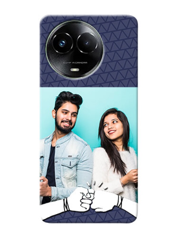 Custom Realme C67 5G Mobile Covers Online with Best Friends Design