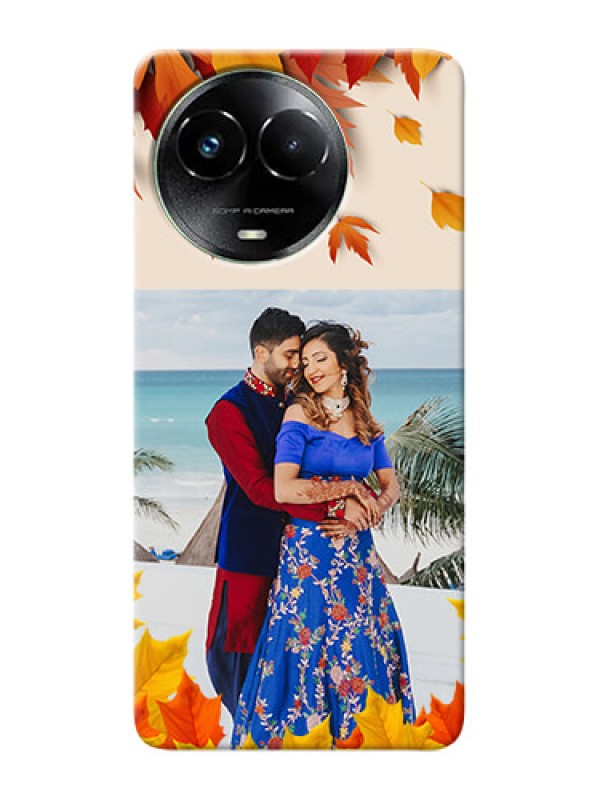 Custom Realme C67 5G Mobile Phone Cases: Autumn Maple Leaves Design