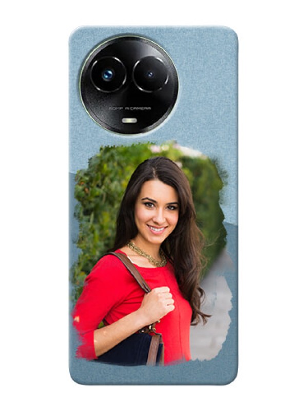 Custom Realme C67 5G custom mobile phone covers: Grunge Line Art Design