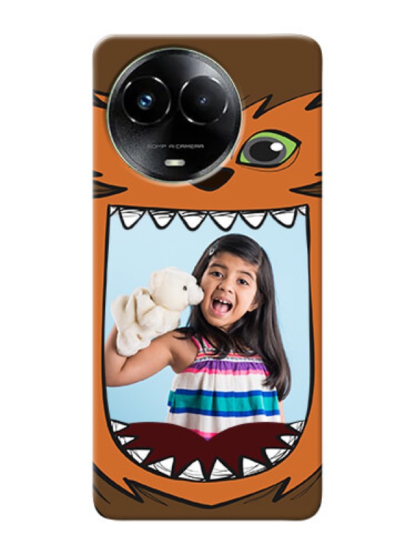 Custom Realme C67 5G Phone Covers: Owl Monster Back Case Design