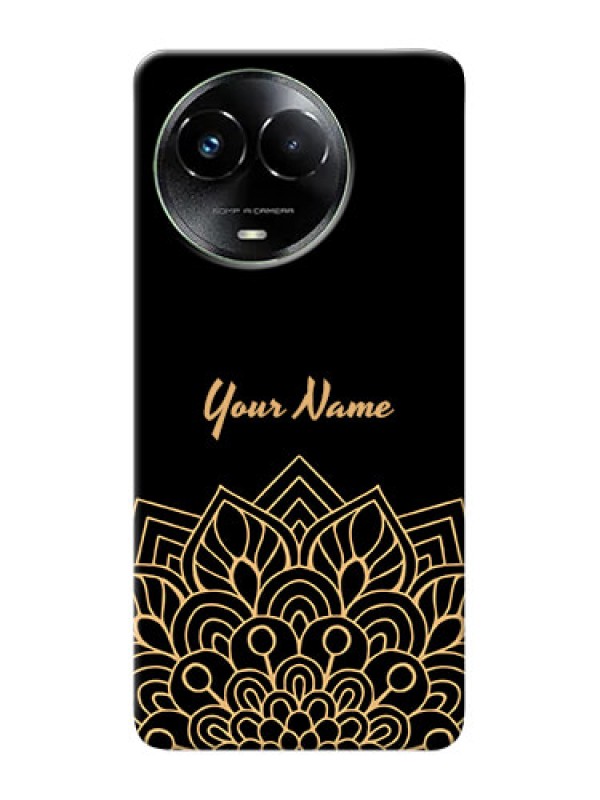 Custom Realme C67 5G Custom Phone Case with Golden mandala Design