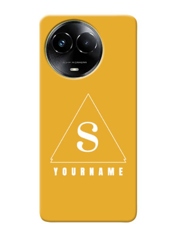 Custom Realme C67 5G Personalized Phone Case with simple triangle Design