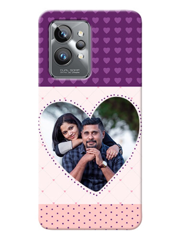 Custom Realme GT 2 Pro 5G Mobile Back Covers: Violet Love Dots Design