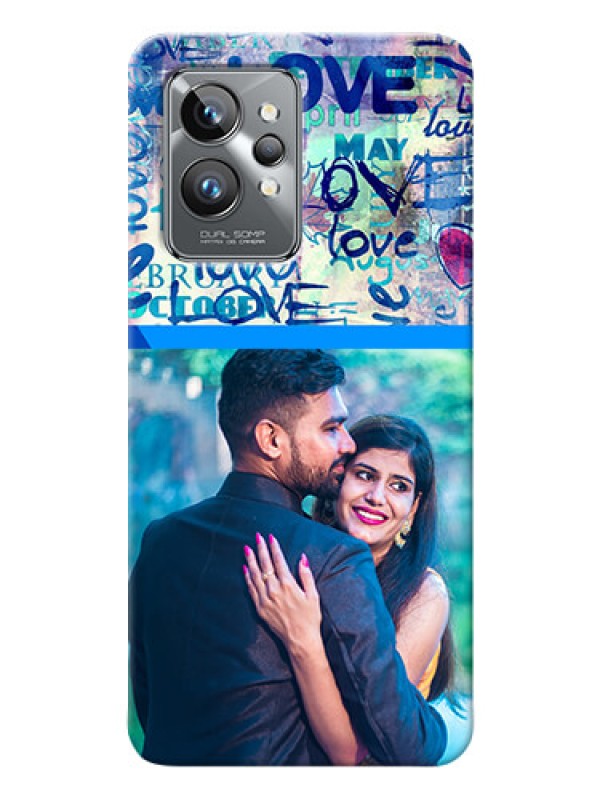 Custom Realme GT 2 Pro 5G Mobile Covers Online: Colorful Love Design