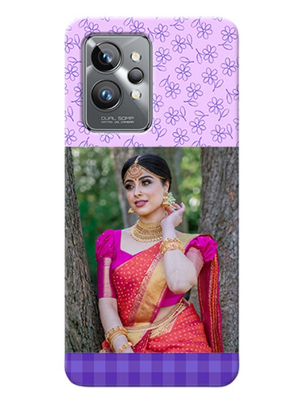 Custom Realme GT 2 Pro 5G Mobile Cases: Purple Floral Design