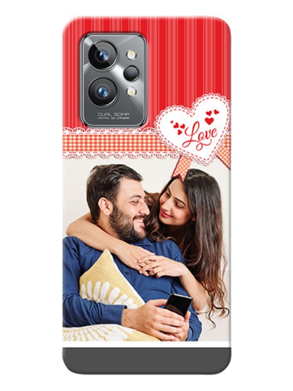 Custom Realme GT 2 Pro 5G phone cases online: Red Love Pattern Design