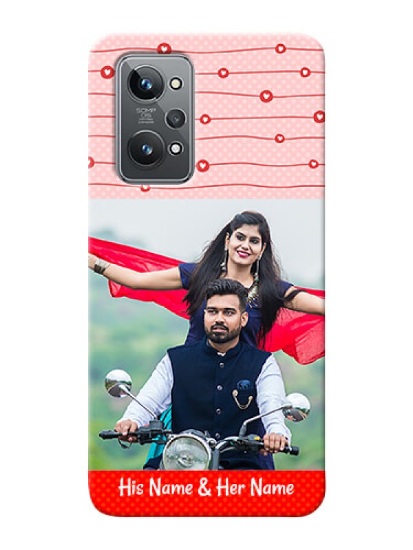 Custom Realme GT 2 Custom Phone Cases: Red Pattern Case Design