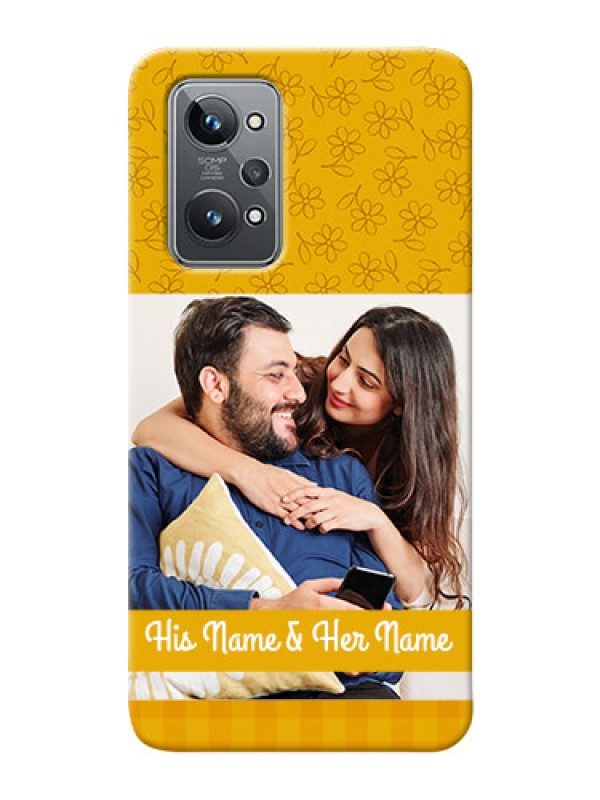 Custom Realme GT 2 mobile phone covers: Yellow Floral Design