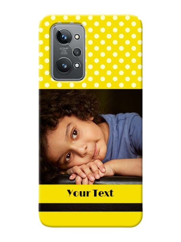 Custom Realme GT 2 Custom Mobile Covers: Bright Yellow Case Design