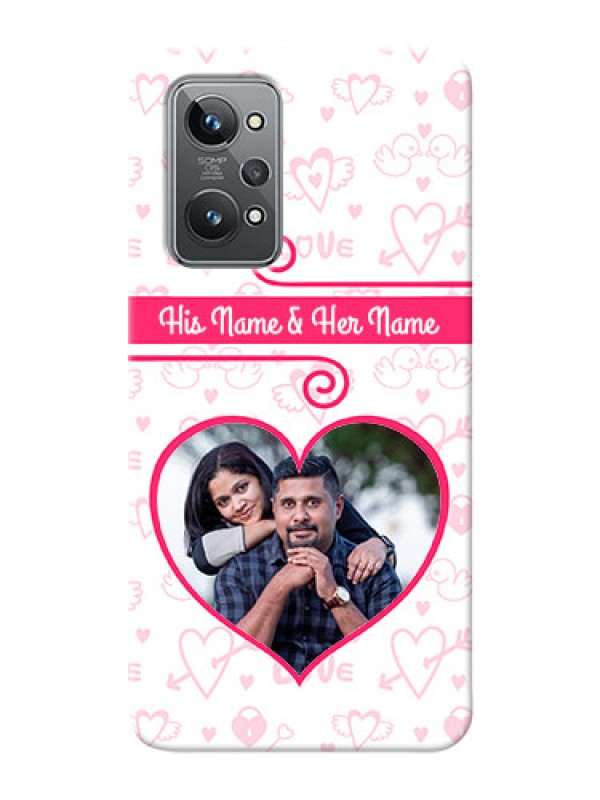 Custom Realme GT 2 Personalized Phone Cases: Heart Shape Love Design