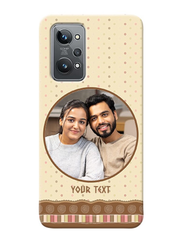 Custom Realme GT 2 Mobile Cases: Brown Dotted Mobile Case Design
