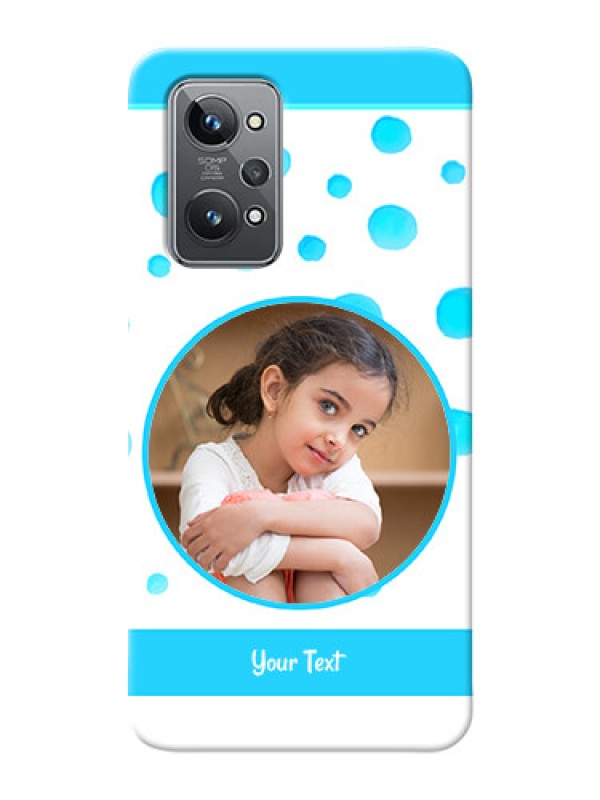 Custom Realme GT 2 Custom Phone Covers: Blue Bubbles Pattern Design