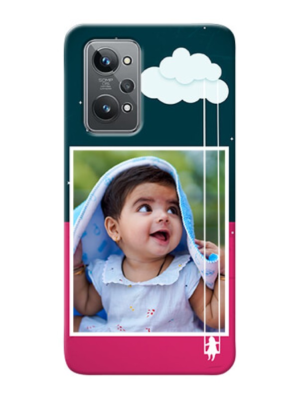Custom Realme GT 2 custom phone covers: Cute Girl with Cloud Design
