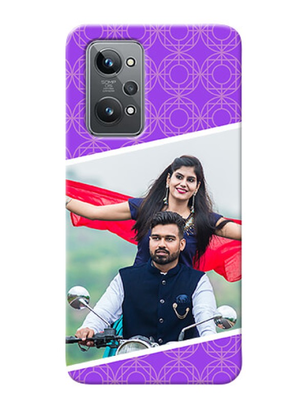 Custom Realme GT 2 mobile back covers online: violet Pattern Design