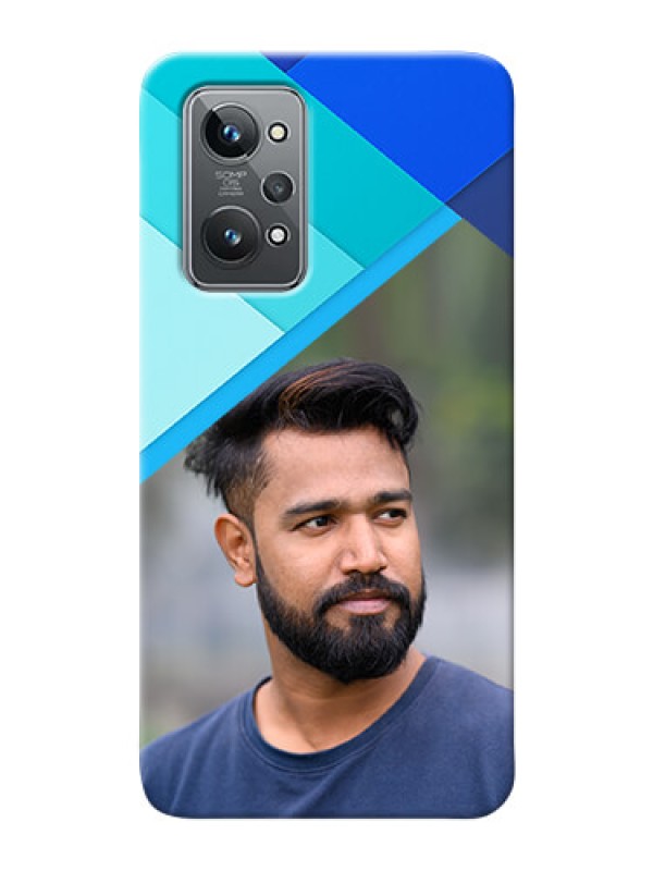 Custom Realme GT 2 Phone Cases Online: Blue Abstract Cover Design