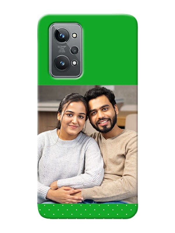 Custom Realme GT 2 Personalised mobile covers: Green Pattern Design