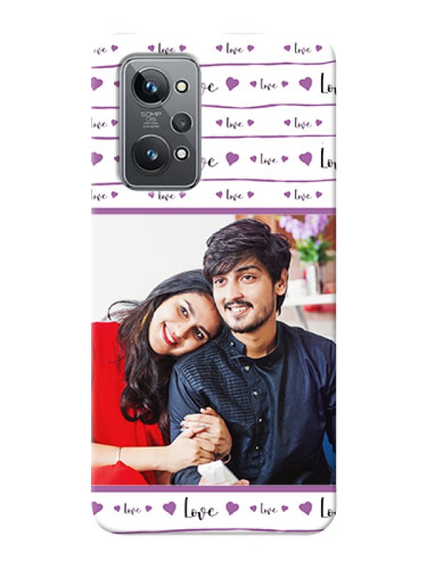 Custom Realme GT 2 Mobile Back Covers: Couples Heart Design