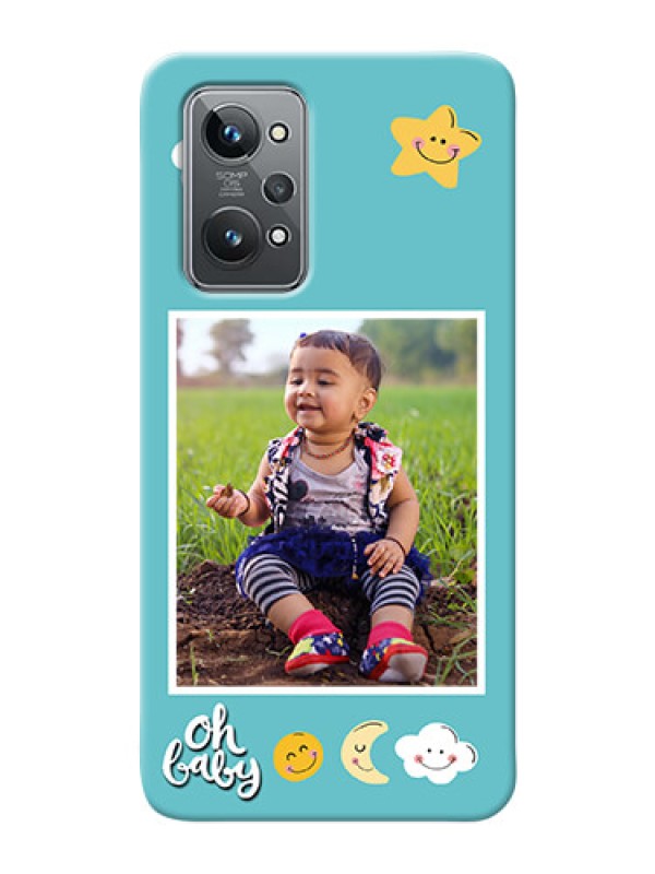 Custom Realme GT 2 Personalised Phone Cases: Smiley Kids Stars Design