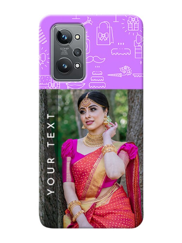 Custom Realme GT 2 Personalized Phone Cases: Birthday Icons Design